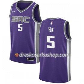 Muški NBA Dres Sacramento Kings DeAaron Fox 5 Nike 2017-18 Ljubičasta Swingman